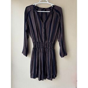 Rails Jasmine Midas Stripe Mini Dress Size Small